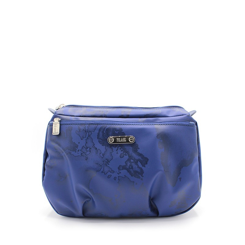 Image of Pochette - Beauty Case 3 Tasche Gommato Blu Blu