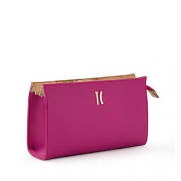 POCHETTE #BEAUTY DRITTO GRANDE GRANATO SINTETICO CICLAMINO