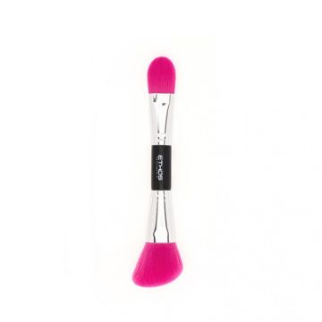 ACCESSORI# DOUBLE PENNELLO MAKE-UP VISO DOPPIO