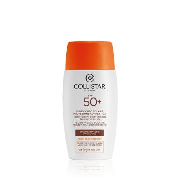 SPECIALE ABBRONZATURA PERFETTA #FLUIDO VISO SOLARE CORREZIONE PROTETTIVA SPECIALE MACCHIE #SPF50+