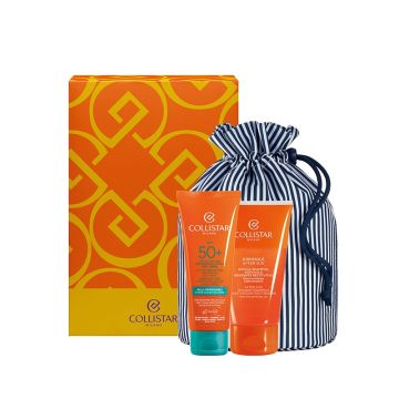 SPECIALE ABBRONZATURA PERFETTA KIT #CREMA SOLARE PROTEZIONE ATTIVA PELLI IPERSENSIBILI #SPF50+