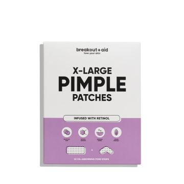 BREAKOUT+AID#X-LARGE PIMPLE PATCHES WITH RETINOL + SALICYLIC ACID