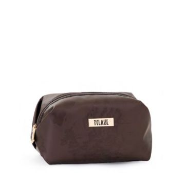 POCHETTE #BEAUTY SQUADRATO MEDIO GOMMATO MOGANO