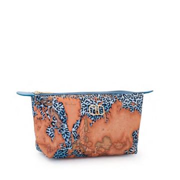 POCHETTE #BEAUTY NECESSAIRE PICCOLO RASO ANIMALIER LAPIS