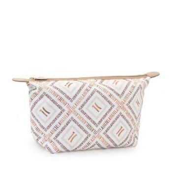 POCHETTE #BEAUTY NECESSAIRE MEDIO RASO LOGOMANIA BIANCO