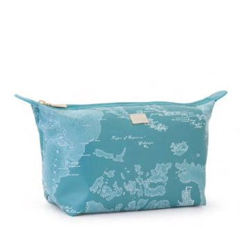 POCHETTE #BEAUTY NECESSAIRE MEDIO ECOPELLE ACQUAMARINE