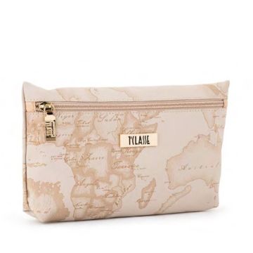 POCHETTE #BUSTINA SQUADRATA GRANDE GOMMATO BEIGE