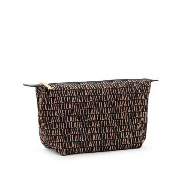 POCHETTE #BEAUTY NECESSAIRE MEDIO RASO STAMPA NERO GEO