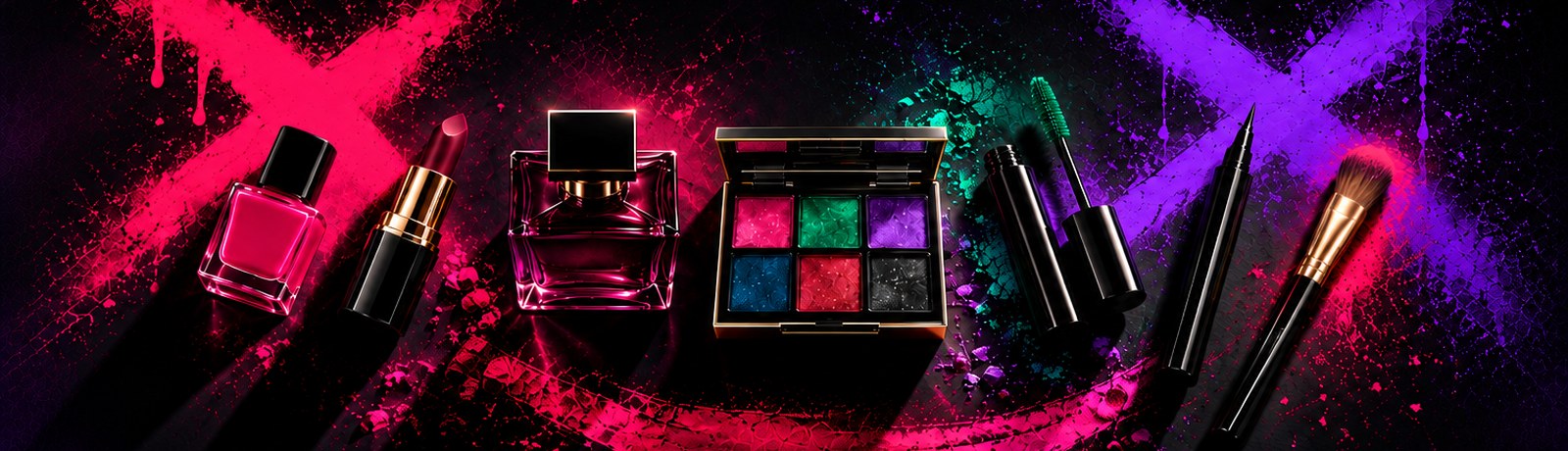 Makeup di Halloween in promo da Griffi: rossetto, ombretti, mascara, smalto e profumo